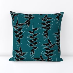 LARGE freehand lobster claw - forest and black