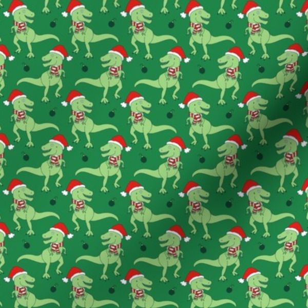 Tis the Season for T-Rex - Dinosaur Christmas Red and Green