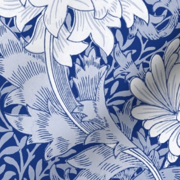 William Morris Chrysanthemum Willow Ware Blue and White